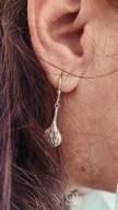 img 1 attached to Stylish LeCalla Sterling Silver Tear-Drop Dangle Leverback Earrings: A Must-have for Women and Girls! review by Predrag Hall