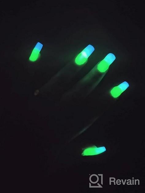 img 1 attached to Glow In The Dark Poly Nail Gel Kit With 7 Colors - Morovan Manicure Starter Kit For Nail Extension And Art, Includes Top & Base Coat Builder Gel. review by Matt Sirmons