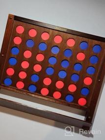 img 7 attached to Jumbo 4 In A Row Game With Coins - Wall-Mounted Giant Connect Four By GoSports