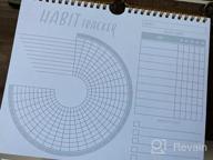 img 1 attached to Motivational Lamare Habit Tracker Calendar With Spiral Binding - Daily Habit Journal And Goal Board - Goal Setting Journal For Productivity And Workouts - Inspirational Tool For Successful Habits review by Benny Suazo
