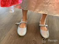 img 1 attached to Sparkling Furdeour Girls Glitter Flats: Adorable Dress Shoes for Princesses at Wedding Parties and Flower Rhinestone Shoes for Kids review by Teambringit Truitt