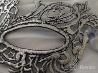 img 1 attached to Stylish Lace Masquerade Mask - Perfect For Themed Parties And Costumes! review by Mandy Johnson