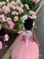 img 1 attached to Elegant Sequin Tutu Flower Girl Dress with One-Shoulder Design for Weddings and Pageants review by Jason Rawls