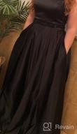img 1 attached to Long Satin Prom Dress With Beaded Halter, A-Line Cut And Convenient Pockets For Women'S Formal Evening Gown review by Tarus Clinton
