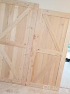 img 1 attached to DIY Sliding Barn Wood Door Kit - Pre-Drilled And Ready To Assemble - Natural Solid Spruce Wood - Interior Single Door - Fit 4FT Rail review by Josh Long