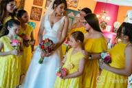 картинка 1 прикреплена к отзыву Пасхальная одежда для девочек, бургундский цвет с цветочным дизайном от IGirlDress от Danielle Mitchell