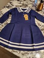 img 1 attached to Stylish Striped Uniform Dresses for Girls by SMILING PINKER Clothing review by Marcos Olvera