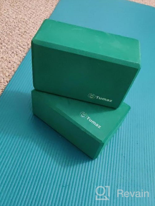 img 1 attached to Enhance Your Yoga Practice: Tumaz 2-Pack Yoga Blocks With Strap Set In High Density EVA Foam Or Non-Slip Cork With Premium 8F Strap - Includes Instructional E-Book For Yogi review by Antonio Ashton