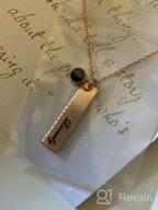 img 1 attached to Personalized Engraved Sterling Silver Bar Necklace With Birthstone For Mom - Custom Mothers Necklace Gift For Christmas review by Jeremy Lawrence
