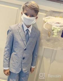 img 7 attached to Linen Jacket and Dress Pants Set for Boys' Clothing - Gioberti Suits & Sport Coats