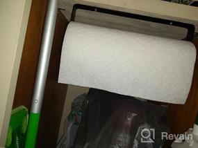 img 8 attached to Adhesive Under Cabinet Paper Towel Holder - Rustproof, Wall Mounted & No Drilling For Home Kitchen | SMARTAKE Easy Tear White