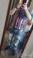 img 1 attached to Men'S Slim Fit Ripped Jeans With Patches, Distressed Denim Pants review by Travis Showcase