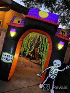 img 1 attached to Spooky 8-Foot Tree Yard Art Inflatable Halloween Display - ProductWorks Scary Décor review by Leonard Beard