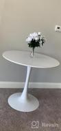img 1 attached to Stylish And Durable Round Table For Home Décor: Self-Assembly Roomnhome Table With Iron Frame And MDF Top review by Gavin Ghram