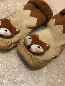 img 3 attached to 👶 Eocom Toddler Non-Skid Slip-On Moccasins for Boys' Shoes