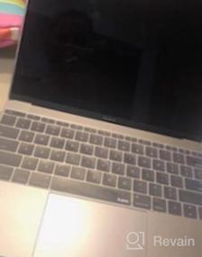 img 8 attached to Тонкий защелкивающийся жесткий защитный чехол и чехол для клавиатуры для MacBook 12 Inch A1534 - чехол RUBAN, серый