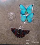 img 1 attached to Bonsny Morpho Menelaus Butterfly Earrings: Stunning Fashion Insect Jewelry for Women and Girls review by Junior Rojas