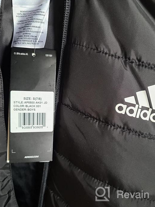 img 1 attached to Adidas Hooded Puffer Jacket Black review by Nestor Orbita