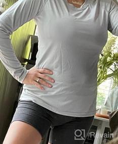 img 6 attached to Быстросохнущая легкая женская футболка для активного отдыха на природе с защитой от солнца UPF 50+ для бега, походов и тренировок.