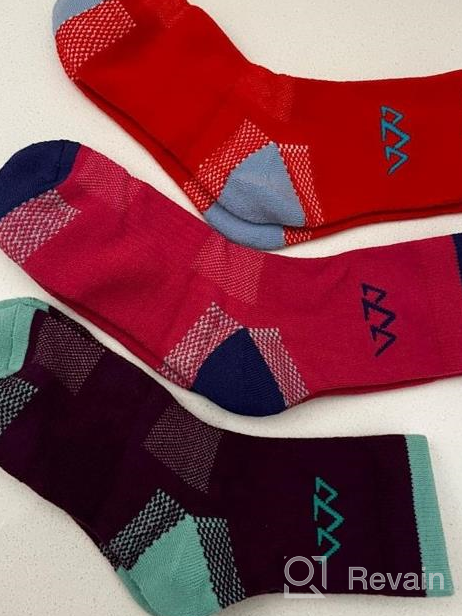 img 1 attached to 🧦 innotree 3-Pack Women's Merino Wool Hiking Socks: Half Cushioned, Moisture-Wicking Thermal Socks for Hiking, Quarter Crew Style review by Matthew Sytniak