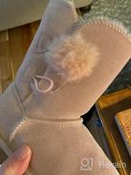 img 1 attached to 🐑 DREAM PAIRS Shorty Pompom Chesnut Sheepskin Boys' Shoes: Cozy Comfort for Your Little Ones review by Roman Niko