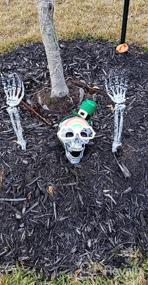 img 5 attached to Украшения в виде скелетов на Хэллоуин для лужайки и сада: реалистичные ставки в виде скелетов от AISENO