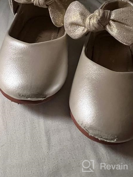 img 1 attached to 👑 Princess Glitter Gold Girls' Flats Shoes by Walofou - Bridesmaid Collection review by Christopher Hicks