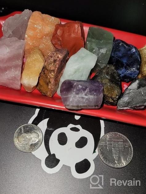 img 1 attached to 1 Lb Assorted Natural Raw Crystals Rough Stones - Perfect For Tumbling, Cabbing, Polishing, Wire Wrapping, Wicca & Reiki Crystal Healing - Mookaitedecor Featured Product review by Paula Turner