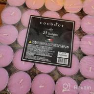 img 1 attached to COCODOR Scented Tealight Candles / Black Cherry / 25 Pack / 4-5 Hour Extended Burn Time / Made In Italy, Cotton Wick, Scented Home Deco, Fragrance, Mother'S Day review by Tim Morrison