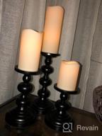 img 1 attached to Enhance Your Home Decor With VINCIGANT Set Of 3 Black Metal Candle Holders For A Stunning Centerpiece review by Cesar Hubbard