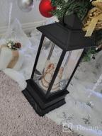 img 1 attached to LED Lighted Christmas Snow Globe Lantern With Music, USB/Battery Operated Water Glitters Spinning Decoration For Xmas Home Decor And Gifts review by Noel Pilla