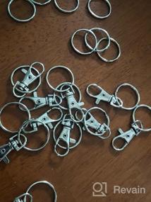 img 6 attached to Package Of 55 WXJ13 Swivel Clasps With Lobster Claw Clasps, Keychain Rings- Ideal For Lanyards