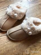 картинка 1 прикреплена к отзыву Stay Cozy All Winter With WATMAID Women'S Memory Foam Fluffy House Slippers от Chris Rob