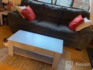 img 1 attached to Maximize Living Room Storage With HOMEFORT Lift Top Coffee Table In Grey: Hidden Compartment And Shelves review by Tony Pierce