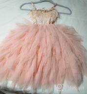 img 1 attached to OBEEII Little Girl Swan Princess Feather Fringe Tutu Dress For Pageants, Weddings, Parties And Formal Events review by Jeremy Gorsage