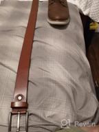 картинка 1 прикреплена к отзыву Classic Men's Belt Accessories: Bullko 👔 Genuine Leather Belts for 34-36 Inch Waist от Justin Wehrman