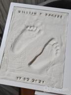 img 1 attached to WavHello Baby Handprint & Footprint Frame Kit, Clay Casting & Photo Memory Keepsake Frame, Baby Registry Gift & Baby Shower, Baby Boy Gift & Baby Girl Gift - First Impressions review by Mike Kimball