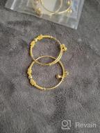 картинка 1 прикреплена к отзыву Золотой детский браслет Loyoe покрытый 24-каратным желтым золотом - регулируемый детский браслет (2 шт/лот) от Ricardo Stewart