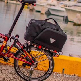 img 6 attached to Эффективное и удобное хранение велосипедов с сумкой на багажник велосипеда Vincita Nash - расширяемые корзины, водонепроницаемый чехол и большая вместимость для всех велосипедов!