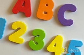 img 6 attached to 103 пенопластовые магнитные буквы и цифры для детей: набор игрушек для раннего обучения алфавиту и математике