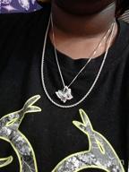 img 1 attached to Stunning GEMMANCE Butterfly Crystal Necklace – Premium Birthstone, Silver-Tone, 18”+2” Chain: A Must-Have Accessory! review by Angela Tarpley