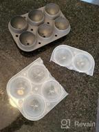 картинка 1 прикреплена к отзыву Samuelworld Large Sphere Ice Mold With Lid, 4 X 2.5 Inch Ice Balls - Food Grade, Easy To Fill Round Silicone Ice Tray, Perfect Spheres Craft Ice Maker For Whiskey, Cocktails, Christmas - Gray от Sharon Johnson