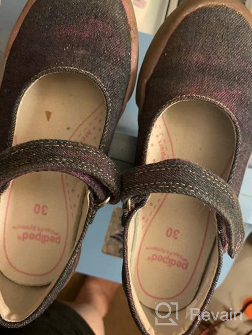 img 1 attached to 👟 Pediped Unisex-Child Barbara Mary Jane Flat Shoes review by John Baker