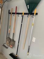 img 1 attached to Organize Your Garage And Garden With NZACE Adjustable 48 Inch Wall Storage System review by Rahul Schatz