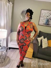 img 5 attached to Boho African Chic: женское плиссированное макси-платье Vimoisa с цветочным принтом и многосторонним V-образным вырезом