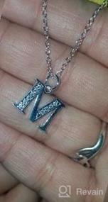 img 2 attached to Silver Plated Alphabet Pendant Necklace - Outerunner Personalized Charm, Ideal Gift Option