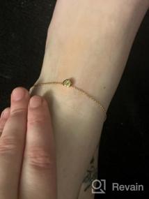 img 5 attached to Fettero Gold Initial Anklet For Women - Foot Jewelry And Ankle Bracelet With Tobilleras De Mujer Design