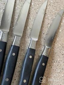 img 6 attached to Ninja K32502 Foodi NeverDull German Stainless Steel Chef Knife & Sharpener Set, Premium Black