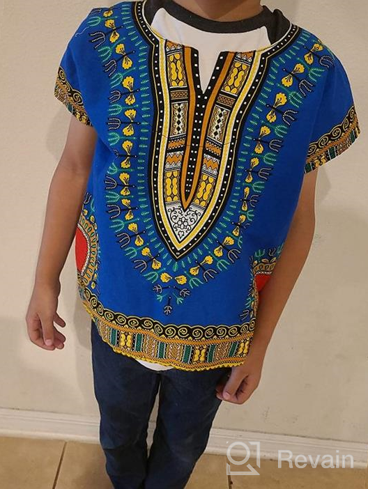 img 1 attached to Add Vibrant Style to Your Boy's Wardrobe with RaanPahMuang's Dashiki Tassel Tops, Tees & Shirts - Featuring Pockets & an Array of Colors! review by Vince Dickey