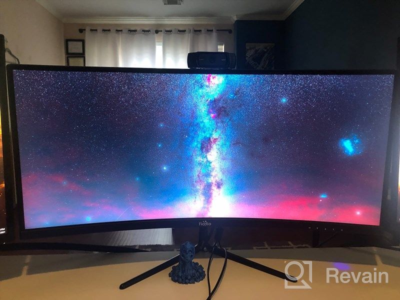 img 1 attached to 🎮 Fiodio AF11F Curved Gaming Monitor with Speakers, 100Hz and Adaptive Sync - HD Quality review by Ryan Blaze
